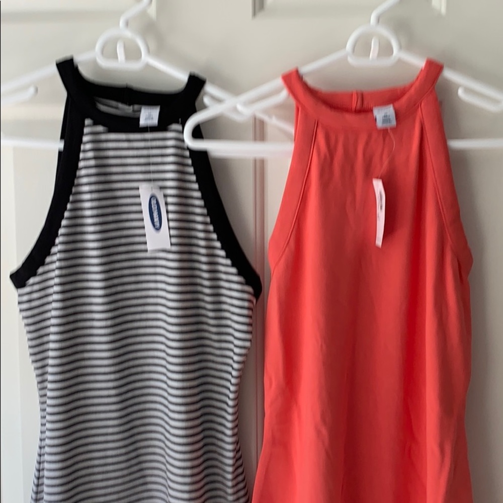 Old Navy midi halter dresses